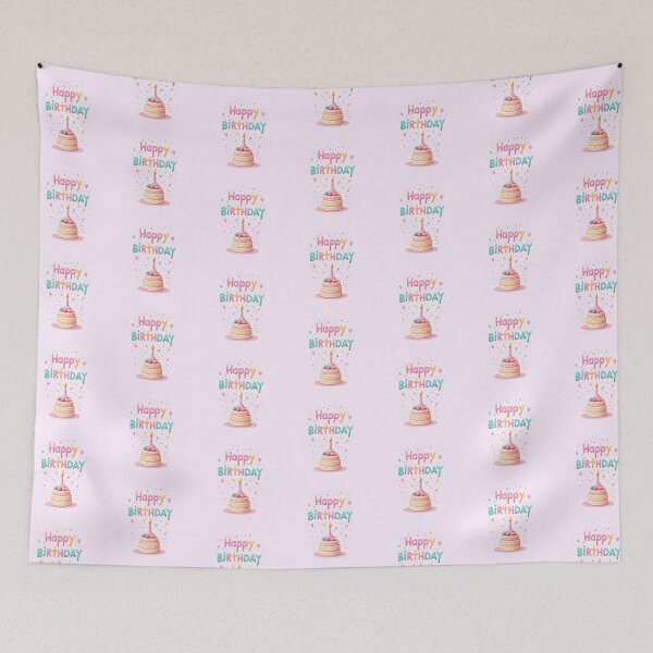Item preview, Kawaii Pastel Happy Birthday designed and sold by Itsheartshop.