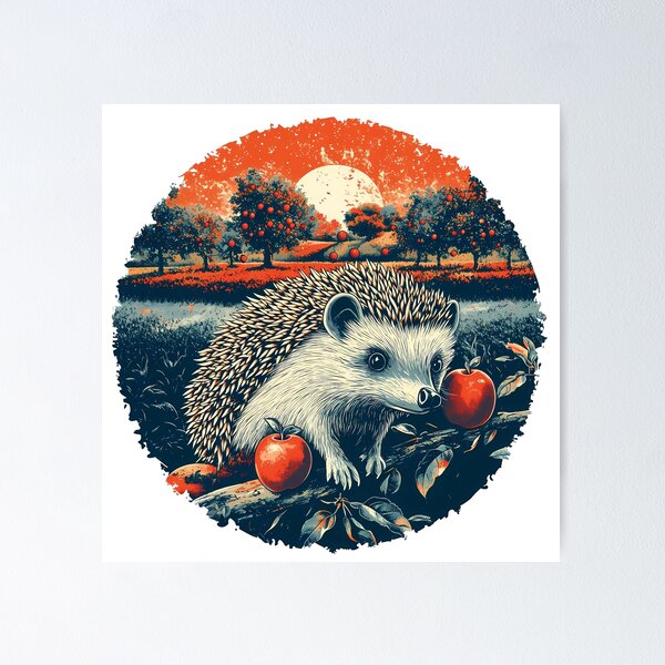 Item preview, Hedgehog Design designed and sold by AlchemyColor.