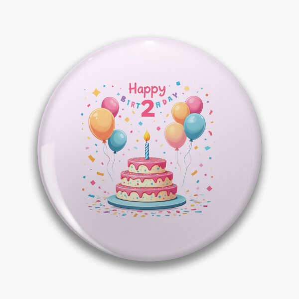 Item preview, Cute Happy 2nd Birthday designed and sold by Itsheartshop.