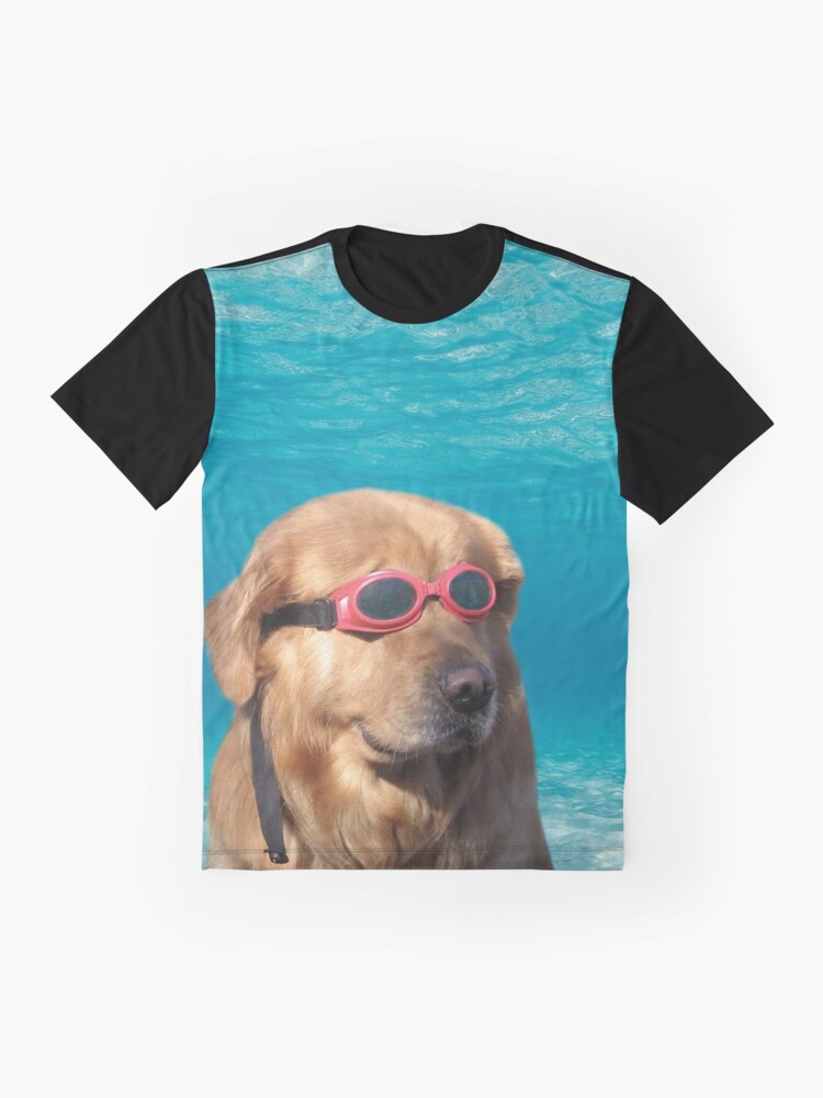 Alternate view of Swimmer Dog Graphic T-Shirt