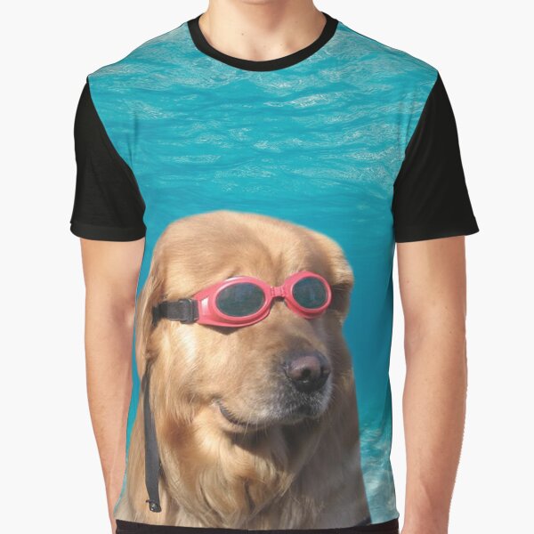 Swimmer Dog Graphic T-Shirt