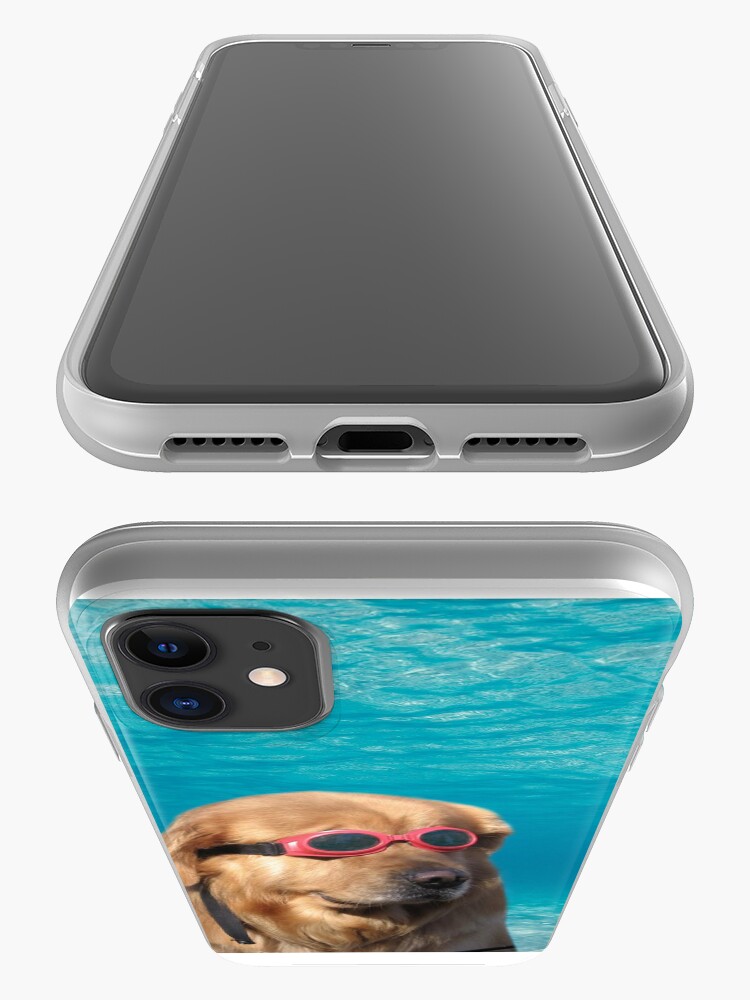Alternate view of Swimmer Dog iPhone Case & Cover