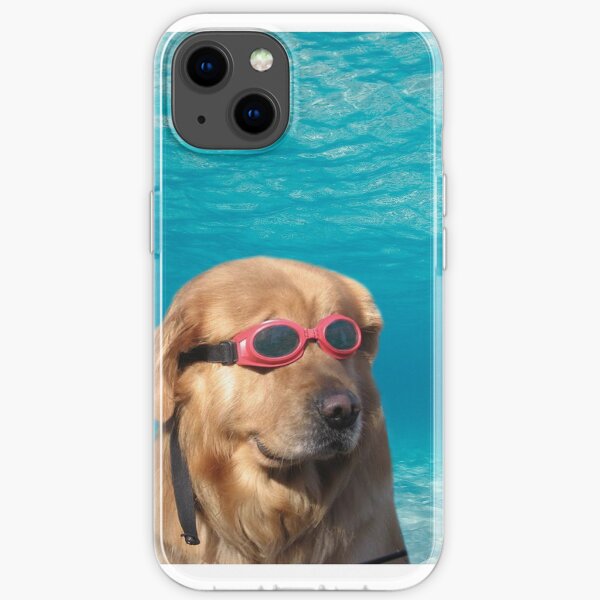 Swimmer Dog iPhone Soft Case