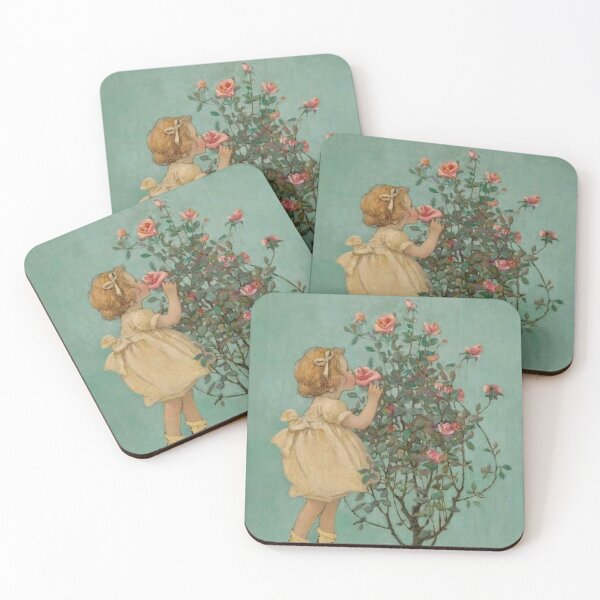 Item preview,  A Rose by Any Other Name - Little girl and the rose bush designed and sold by RickE.