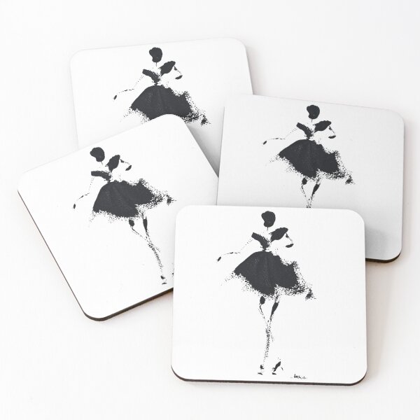Aperçu de l'œuvre Silhouette danseuse en petite robe noire - Mode Minimaliste - Élégance Haute Couture - Design Chic  créée et vendue par Harena Grace .