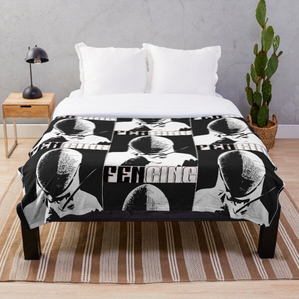Item preview, Fencing Silhouette - Dynamic Black and White Design designed and sold by GuettoUnderClothing.