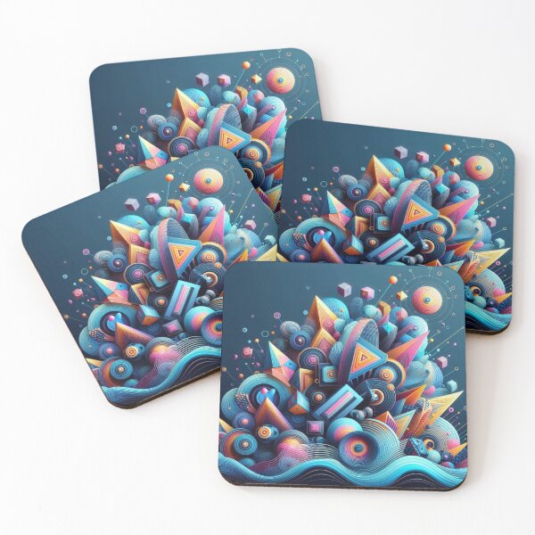 Item preview, Neon colors with geometric patterns  designed and sold by Dogandesighn.