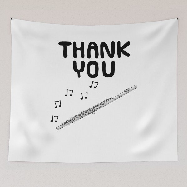 Item preview, Flute Thank You Music Teacher Flutist Musician designed and sold by doodlerob.