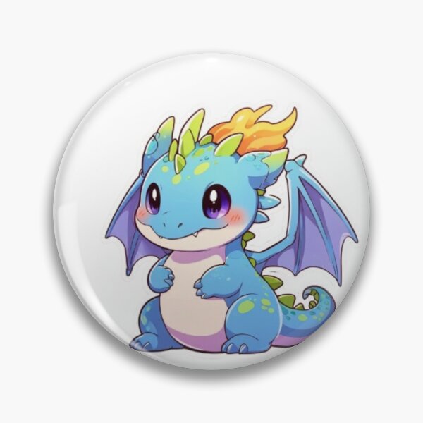 Artikelvorschau, Süßer Kawaii-Drache Sticker entworfen und verkauft von Studio Panda.