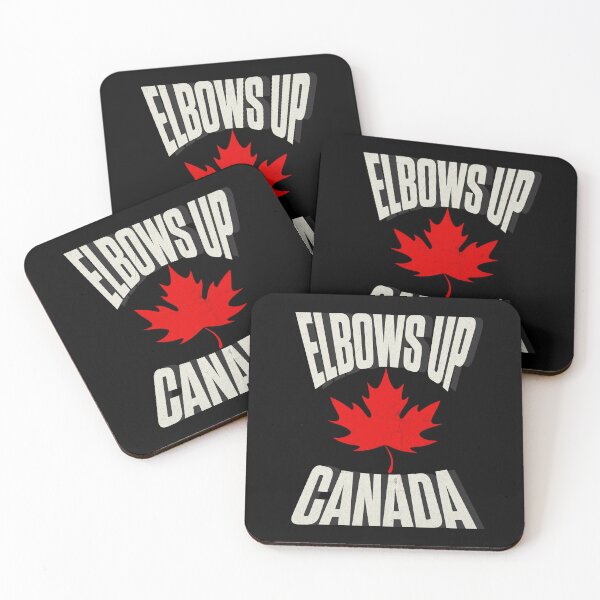 Item preview, Elbows up Canada Maple Leaf Ice Hockey designed and sold by TheTrendsDesk.