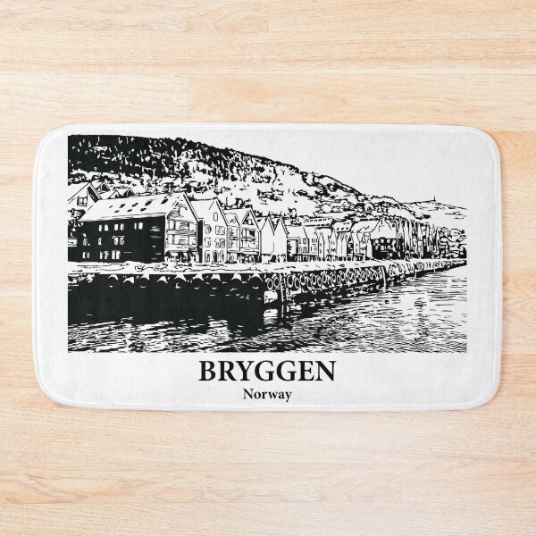 Item preview, Bryggen - Norway designed and sold by Lakeric Cityscapes.