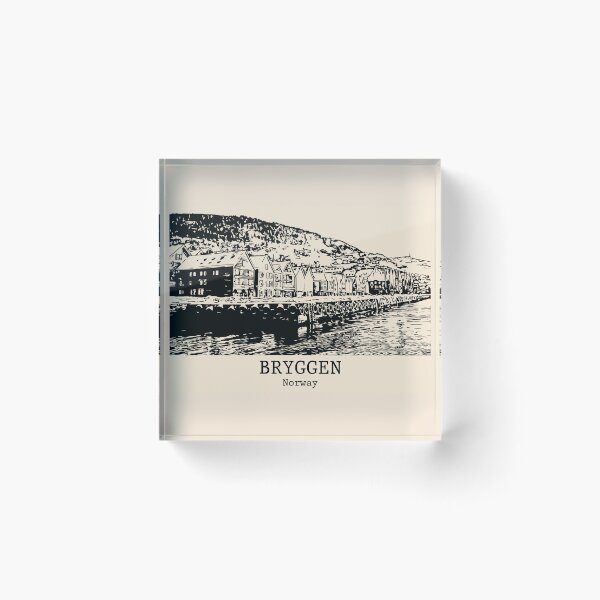 Item preview, Bryggen - Norway designed and sold by Lakeric Cityscapes.