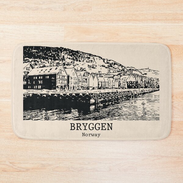 Item preview, Bryggen - Norway designed and sold by Lakeric Cityscapes.