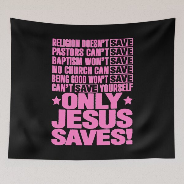 Item preview, Only Jesus Saves designed and sold by plushism.