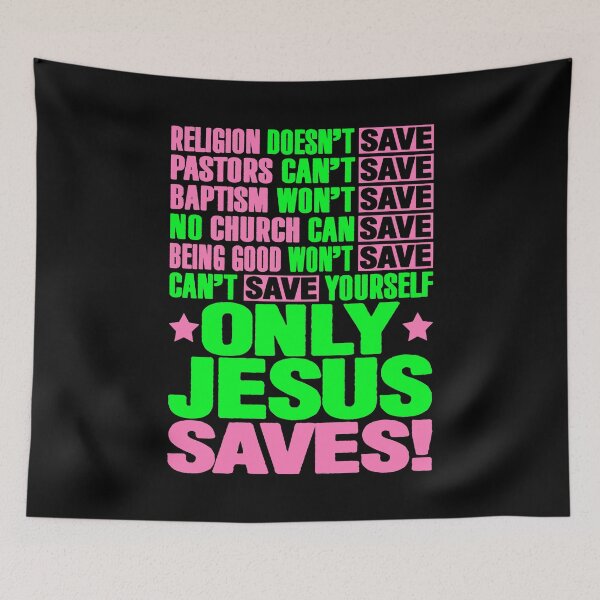 Item preview, Only Jesus Saves designed and sold by plushism.