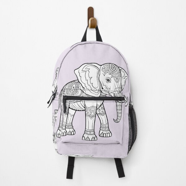 Item preview, Elephant Coloring Page Pattern designed and sold by DavidColoring.