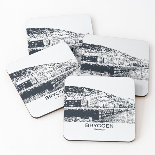 Item preview, Bryggen - Norway designed and sold by Lakeric Cityscapes.
