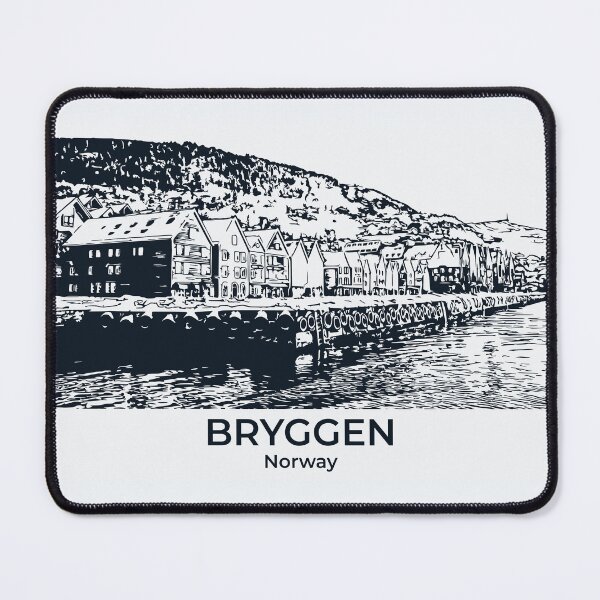 Item preview, Bryggen - Norway designed and sold by Lakeric Cityscapes.