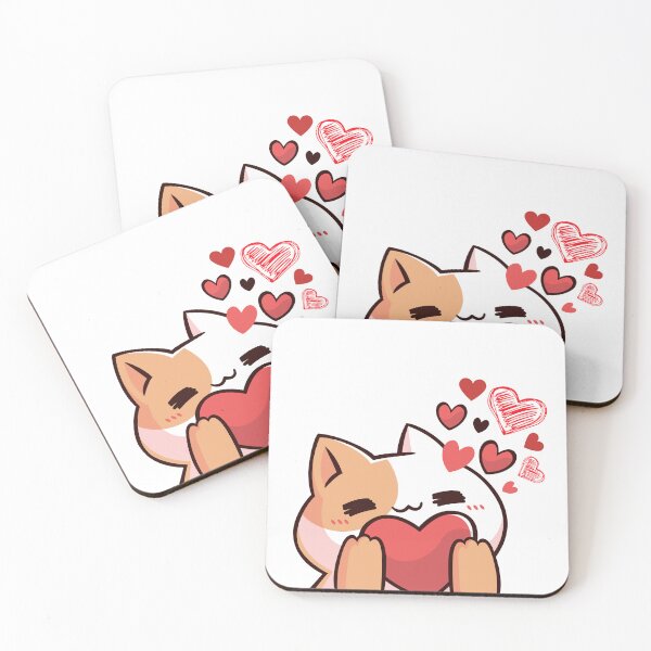 Item preview, Anime Cat Yoga And Love designed and sold by Ketsuruii shop.