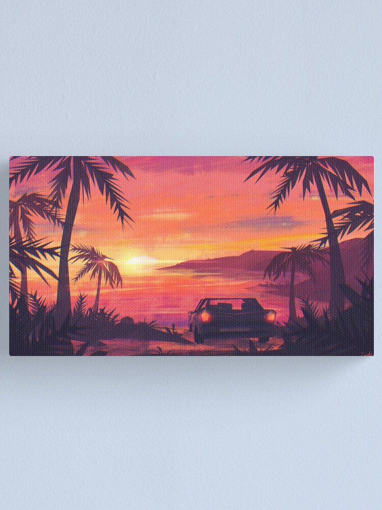 Alternate view of Tropical Sunset Canvas Print