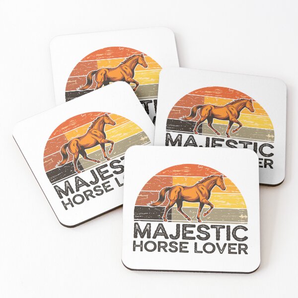 Item preview, Majestuoso atardecer retro para amantes de los caballos designed and sold by Taans-Creation.