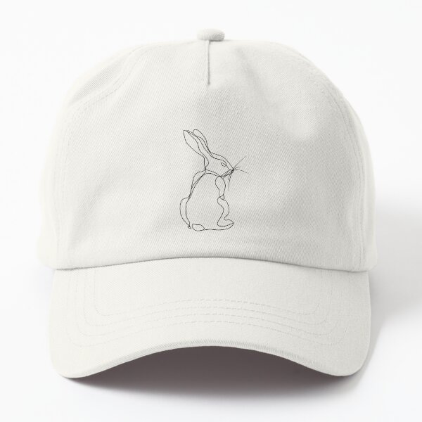 Vista previa del artículo con la obra «Arte lineal de conejo minimalista», diseñado y vendido por BunnyBluestudio.