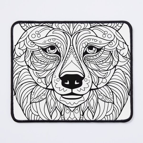 Item preview, Bear #7 Coloring Page Pattern  designed and sold by DavidColoring.