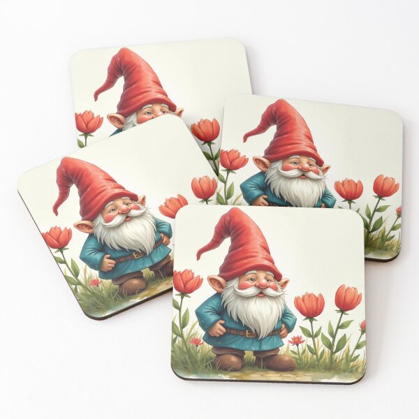 Item preview, cute gnome - dwarf in spring - happy in the garden designed and sold by Connys Colorful World.