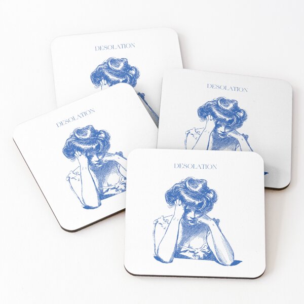 Item preview, Desolation T-Shirt - Lonely Lady in Soft Blue designed and sold by GorinART.