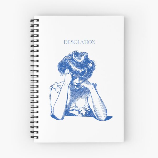 Item preview, Desolation T-Shirt - Lonely Lady in Soft Blue designed and sold by GorinART.