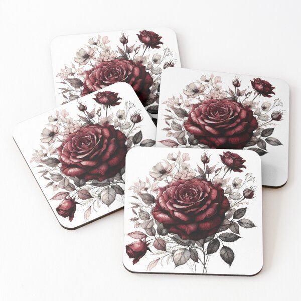 Item preview, Rose Line Art designed and sold by DogArtGallery.