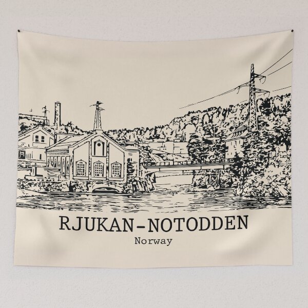 Item preview, Rjukan-Notodden - Norway designed and sold by Lakeric Cityscapes.