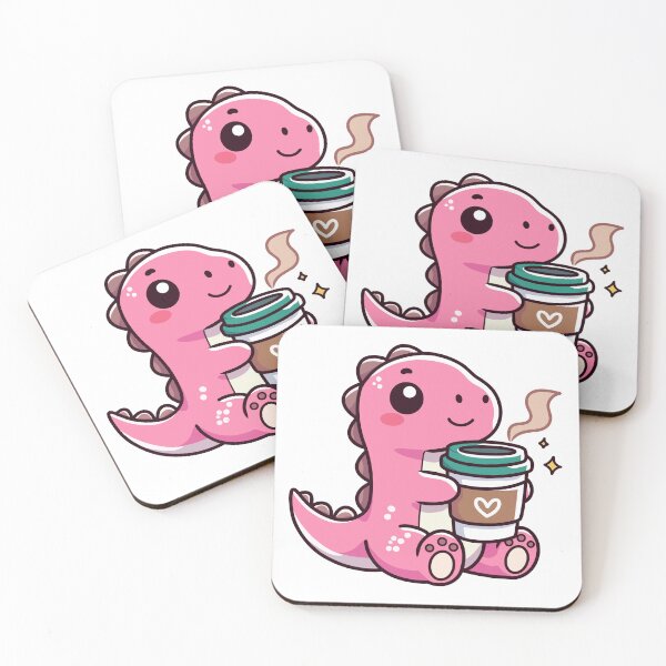 Item preview, Dino with coffee  designed and sold by Delidream.