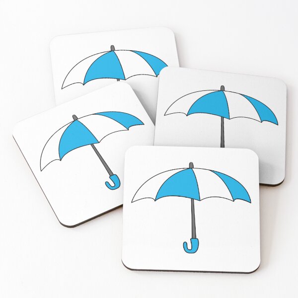 Item preview, Blue and white umbrella designed and sold by Wolagno.