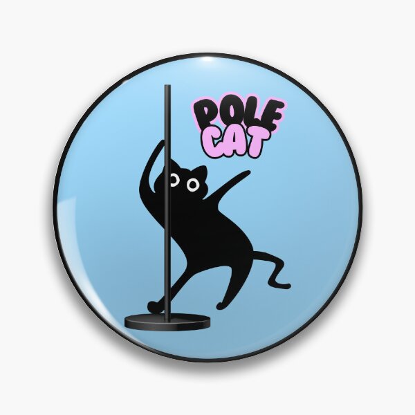 Item preview, Stripper Cat Sticker | Pole Dancing Kitty designed and sold by MartaDreamCraft ⭐⭐⭐⭐⭐.