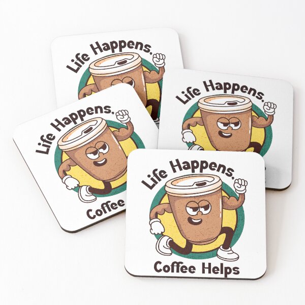 Item preview, Retro Cartoon Coffee designed and sold by Panda Creative Studio.