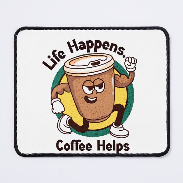 Item preview, Retro Cartoon Coffee designed and sold by Panda Creative Studio.