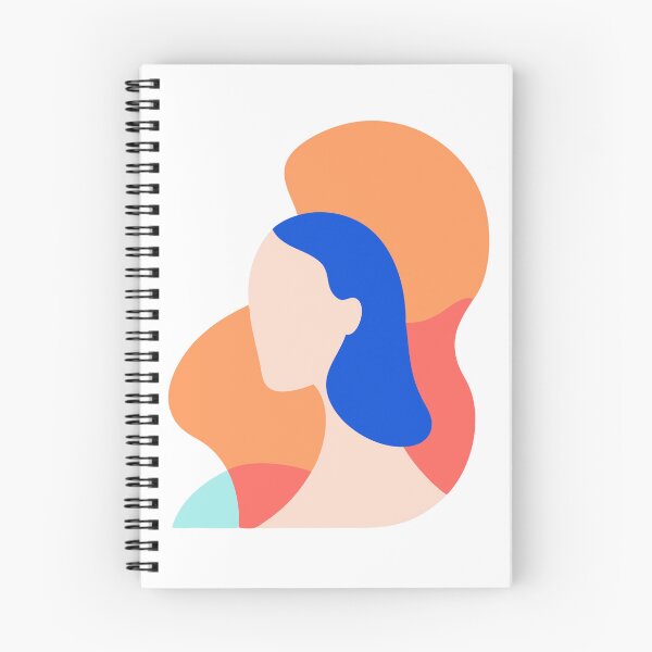 Item preview, Abstract Illustration of Faceless Human Profile with Blue Hair designed and sold by Creative88Art.