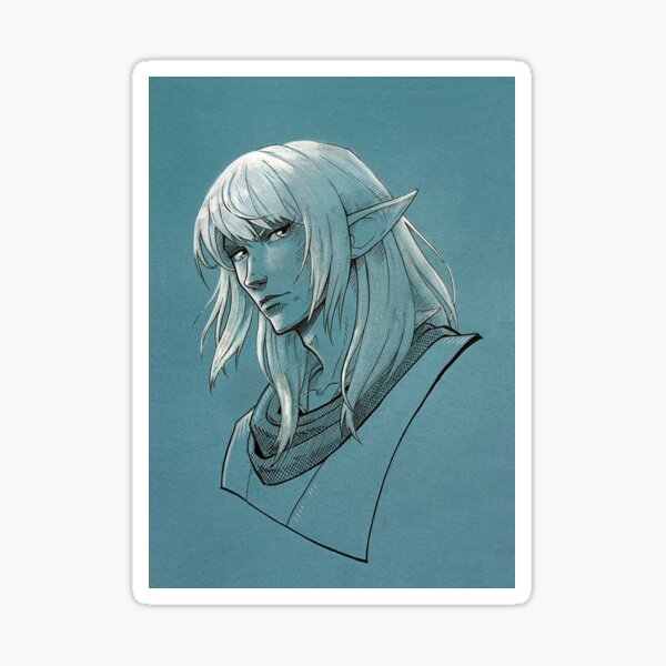 Item preview, Estinien Monochrome Portrait designed and sold by Lynzendra.