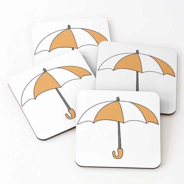 Item preview, Orange and white umbrella designed and sold by Wolagno.