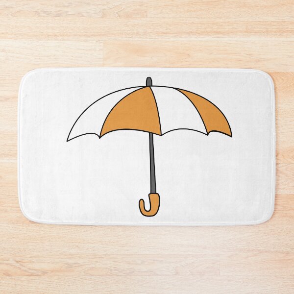 Item preview, Orange and white umbrella designed and sold by Wolagno.