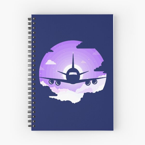 Item preview, Airplane Silhouette in a Purple Sky designed and sold by Andrey Prokopenko.
