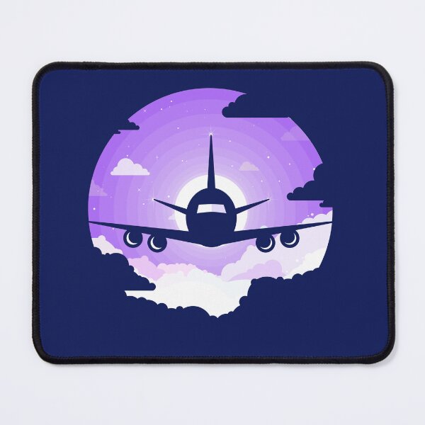 Item preview, Airplane Silhouette in a Purple Sky designed and sold by Andrey Prokopenko.