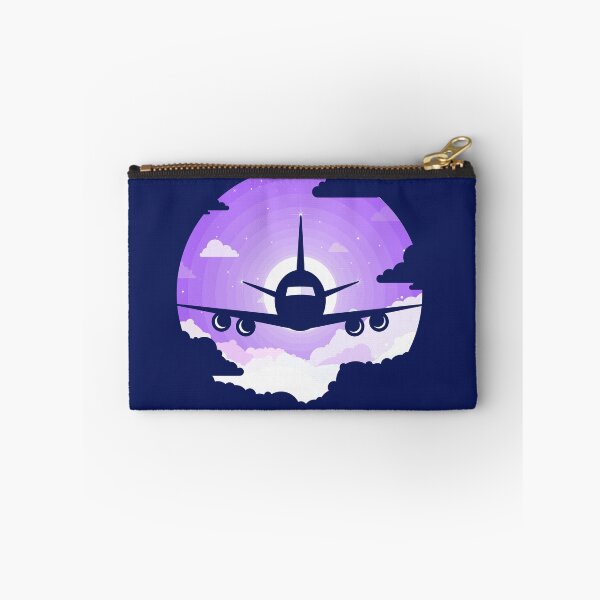 Item preview, Airplane Silhouette in a Purple Sky designed and sold by Andrey Prokopenko.