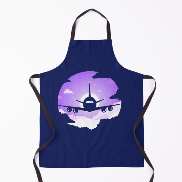 Artikelvorschau, Flugzeugsilhouette in einem violetten Himmel entworfen und verkauft von Andrey Prokopenko.