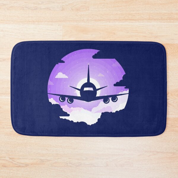 Item preview, Airplane Silhouette in a Purple Sky designed and sold by Andrey Prokopenko.