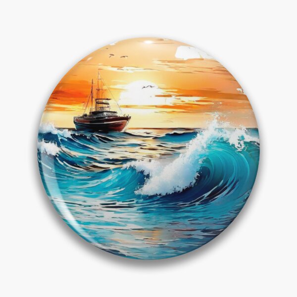 Item preview, Barco en el mar designed and sold by ArDi9168.