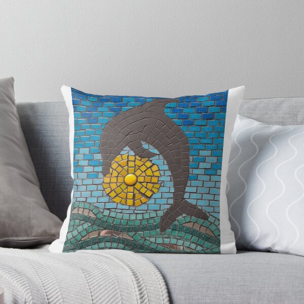 Item preview, Dolphin Jump Mosaic Artwork designed and sold by joannaydesigns.