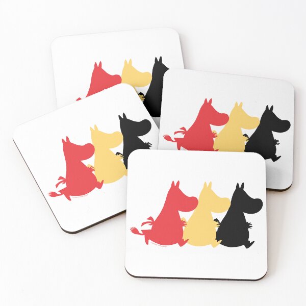 Artikelvorschau, Mumin Mumintroll dreifarbige Silhouette entworfen und verkauft von MoominStore.
