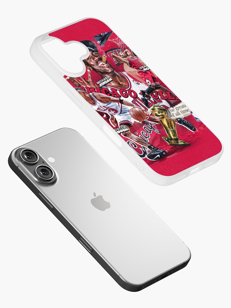 Chicago Bulls GOAT dynasty Jordan Scottie Pippen Derrick Rose Champions GOAT iPhone Case